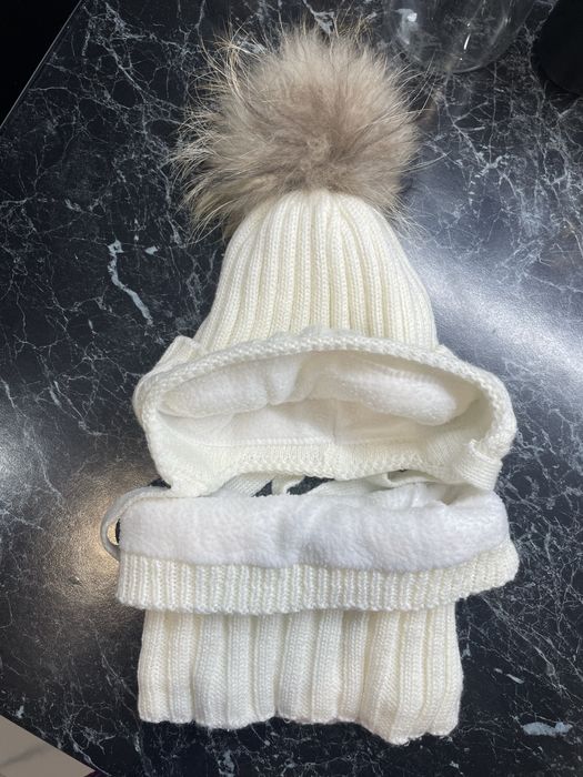 Зимняя шапка +хомут утепленые флис