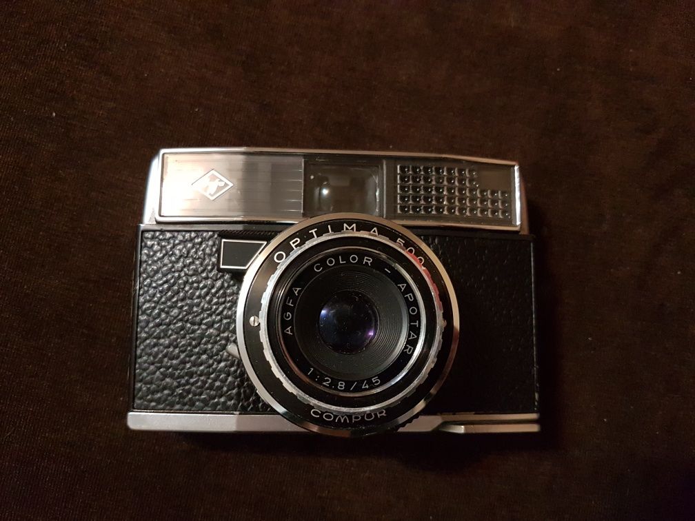 Aparat  kolekcjonerski zabytek Agfa Optima 500 compur