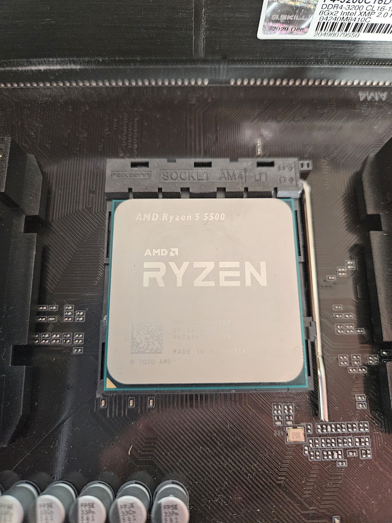 Ryzen 5500, B450 Aorus Elite V2, 32GB DDR4 3200MHz Trident Z
