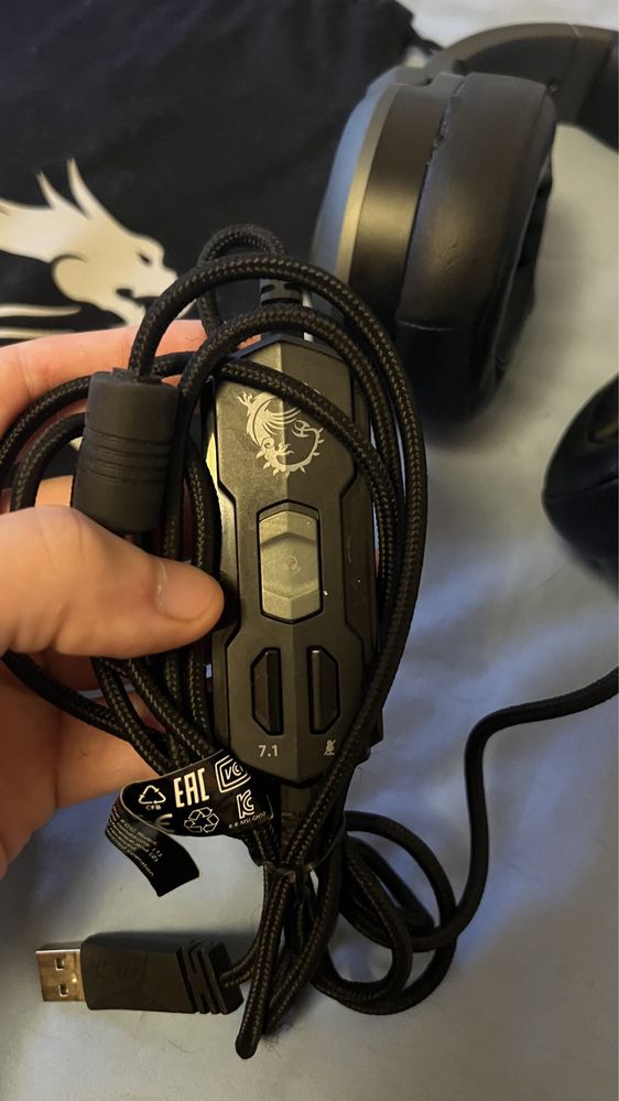 MSI headset’s gaming usados em perfeito funcionamento