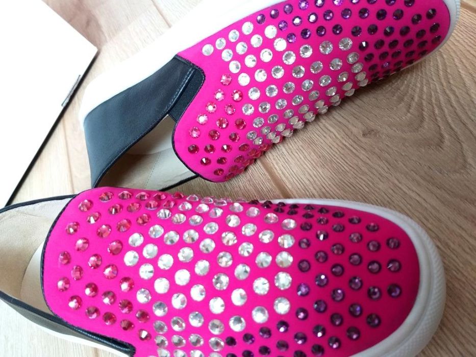 Брендові сліпони з кристалами Janet Sport Італія Оригінал 38 розмір