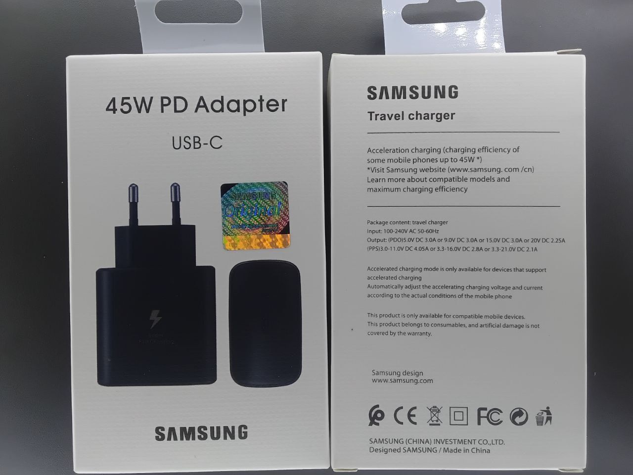 Samsung Power Adapter 45 W Fast Charge , Power Delivery