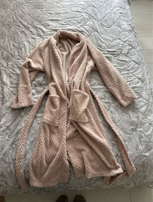 Халат флісовий рожевий