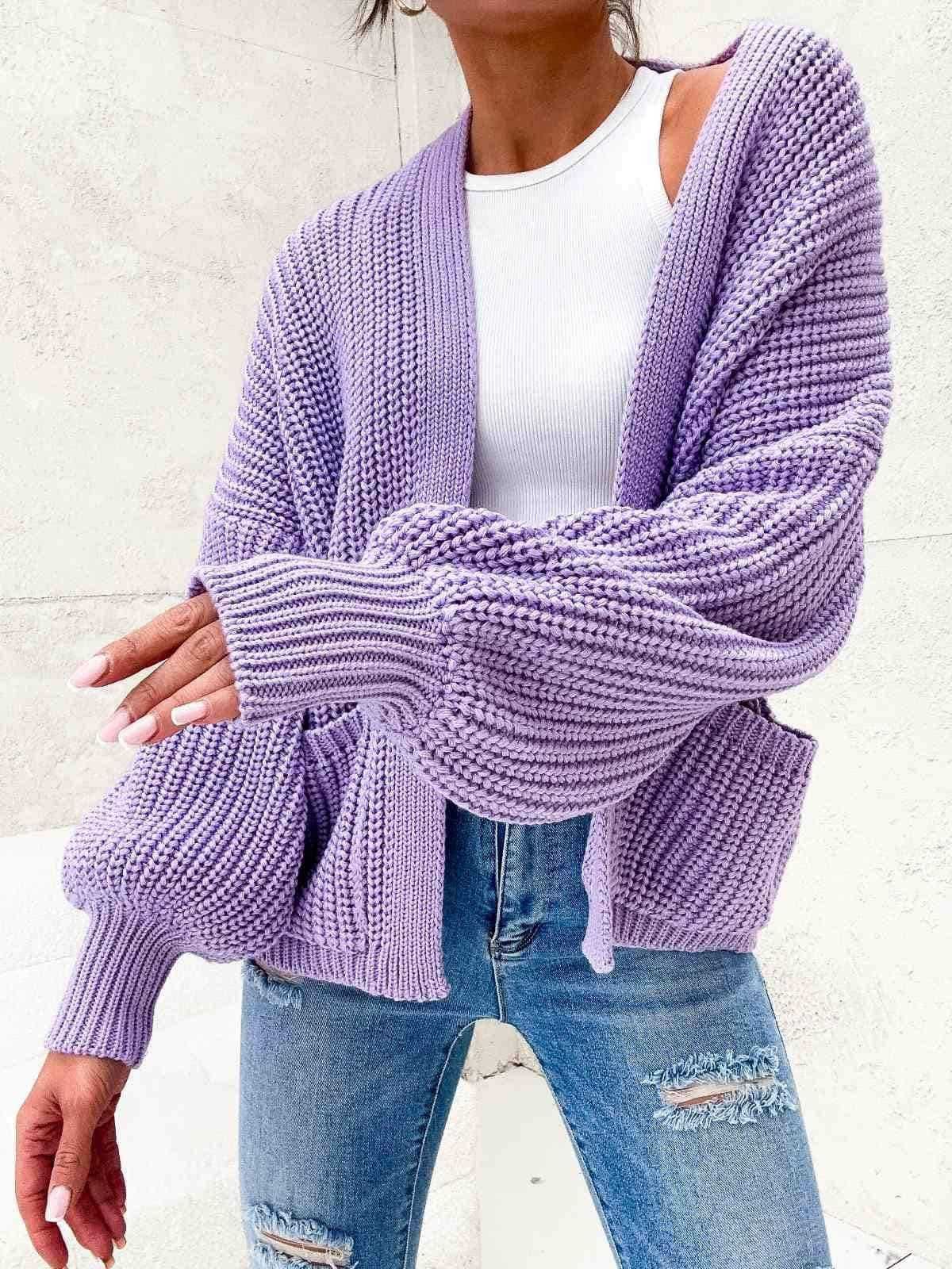 Sweter oversize z kieszeniami Bocca uni/plus size