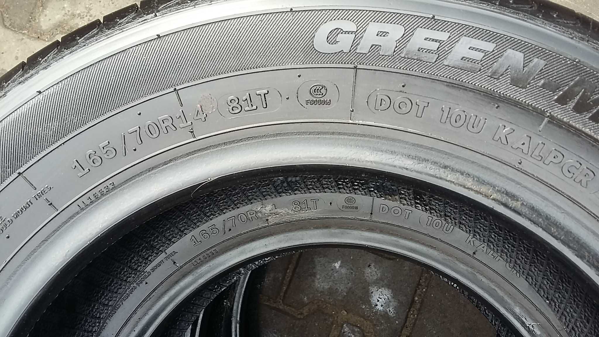 opona z 2022r Green-Max 165/70R14 opony używane stan bdb 6mm