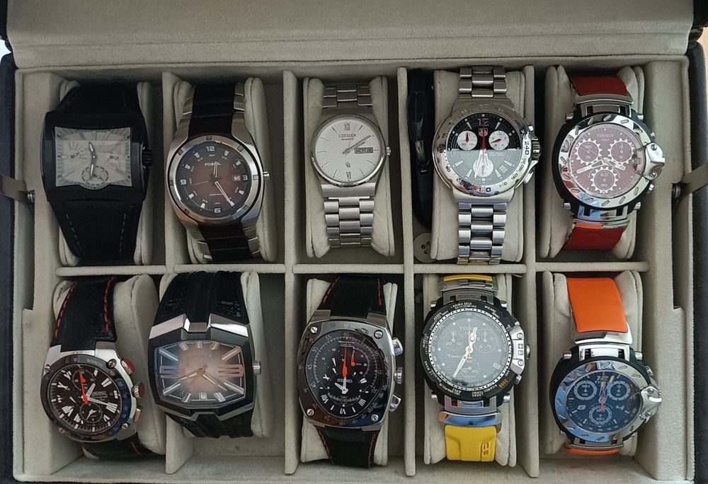 Mini coleção de relógios