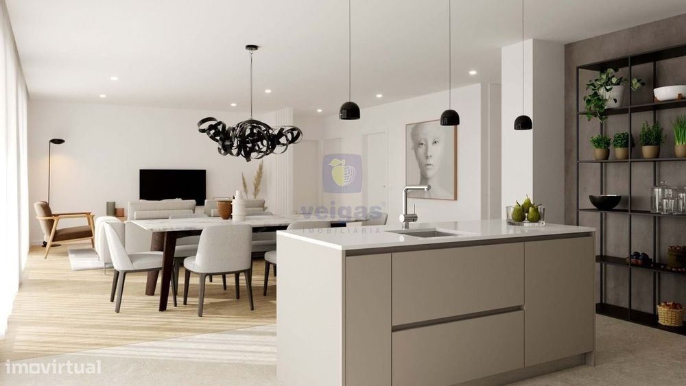 Apartamento T4 Novo em Leiria, Parceiros, com garagem box fechada e el