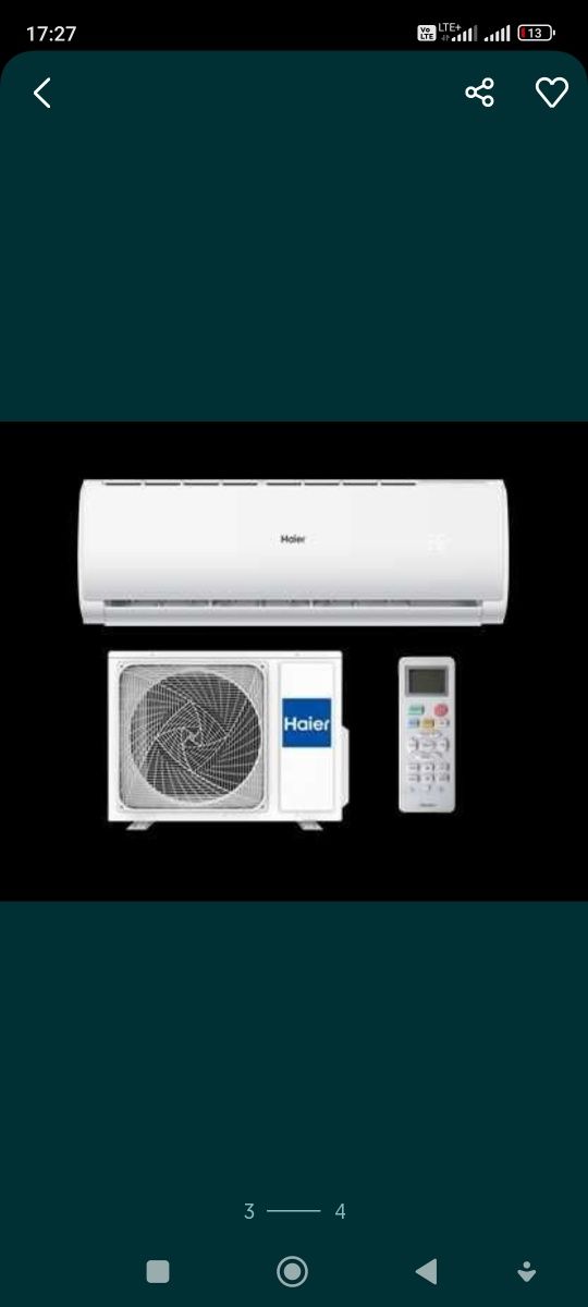 Haier tayga 3.5kw do mieszkania 40m2
