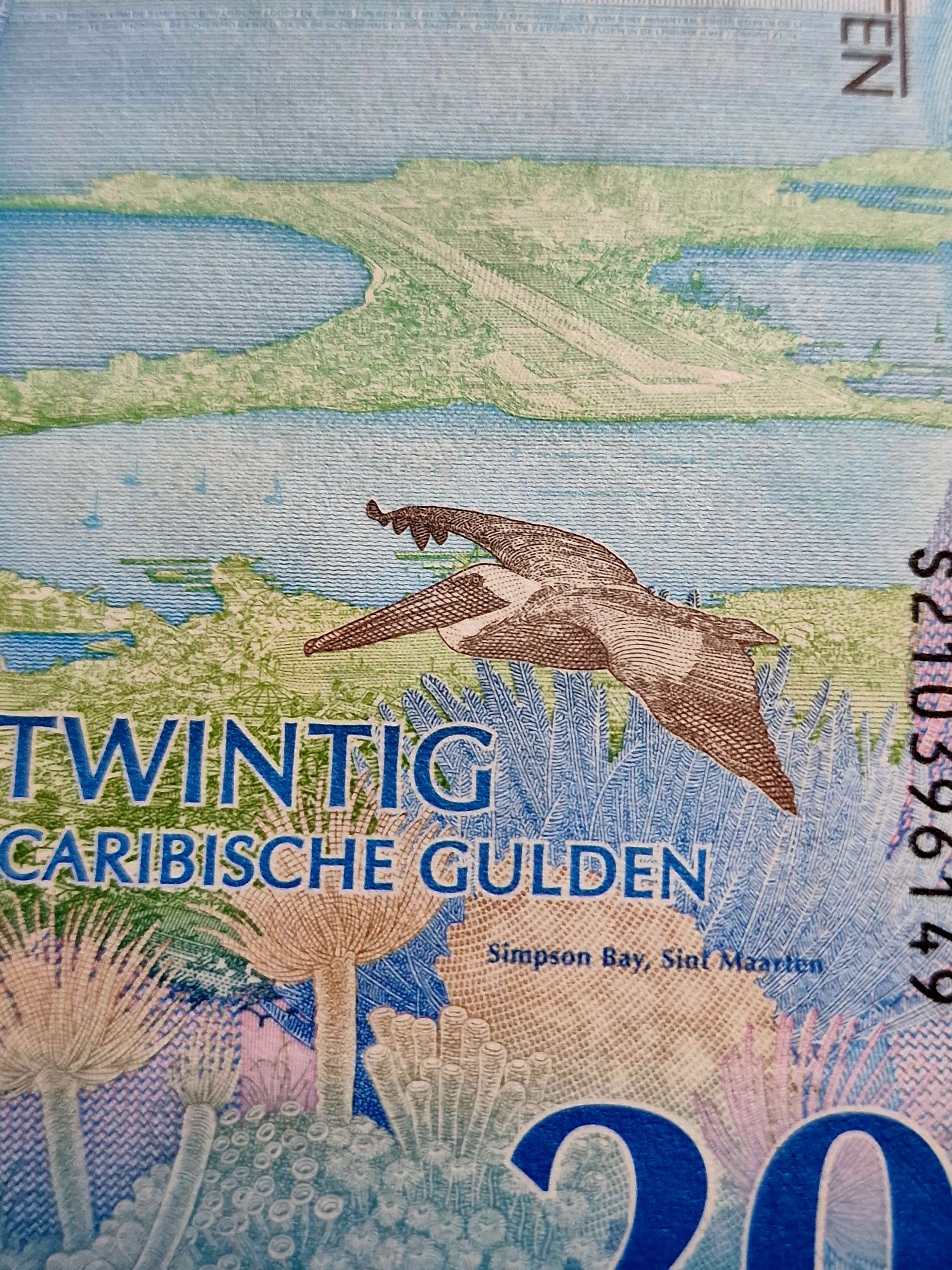 Banknot Banknoty CURACAO 20 gulden UNC