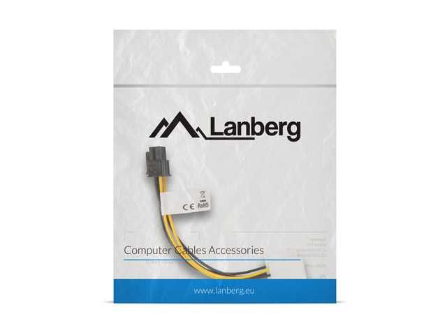 Adapter karty graficznej 2xMolex->PCIe 6pin Lanberg CA-HD6P-10CU-0015