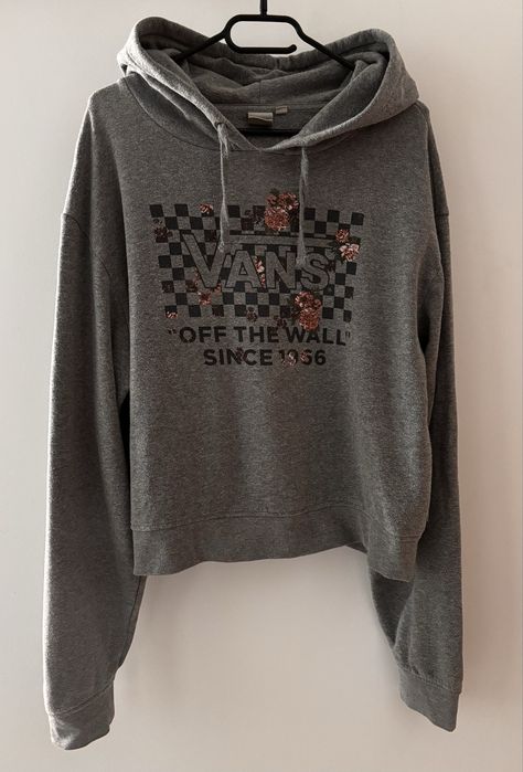 Szara bluza z kapturem Vans