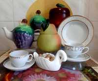 Элитная посуда-Бавария,чайные пары,сахарницы,набор Виноград,конфетница