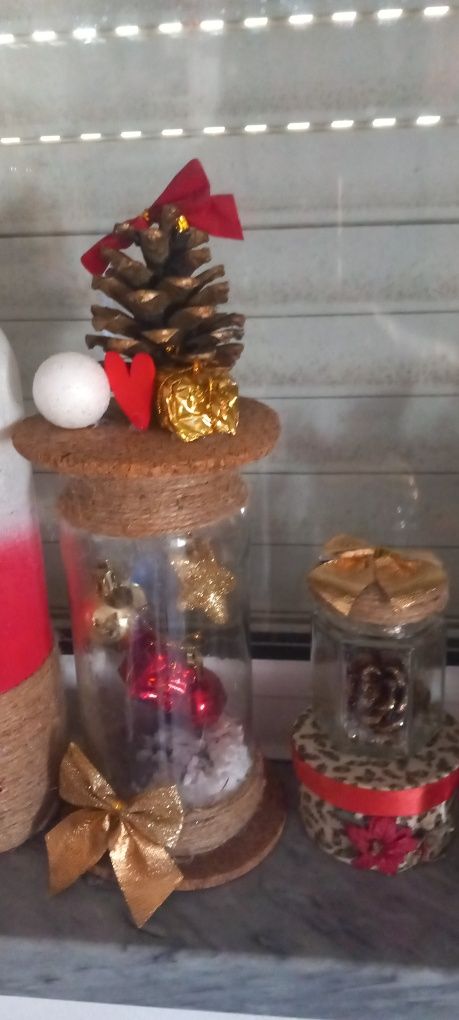 Enfeites artesanais de natal