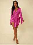 Sukienka mini satynowa | SHEIN | L - 40/42