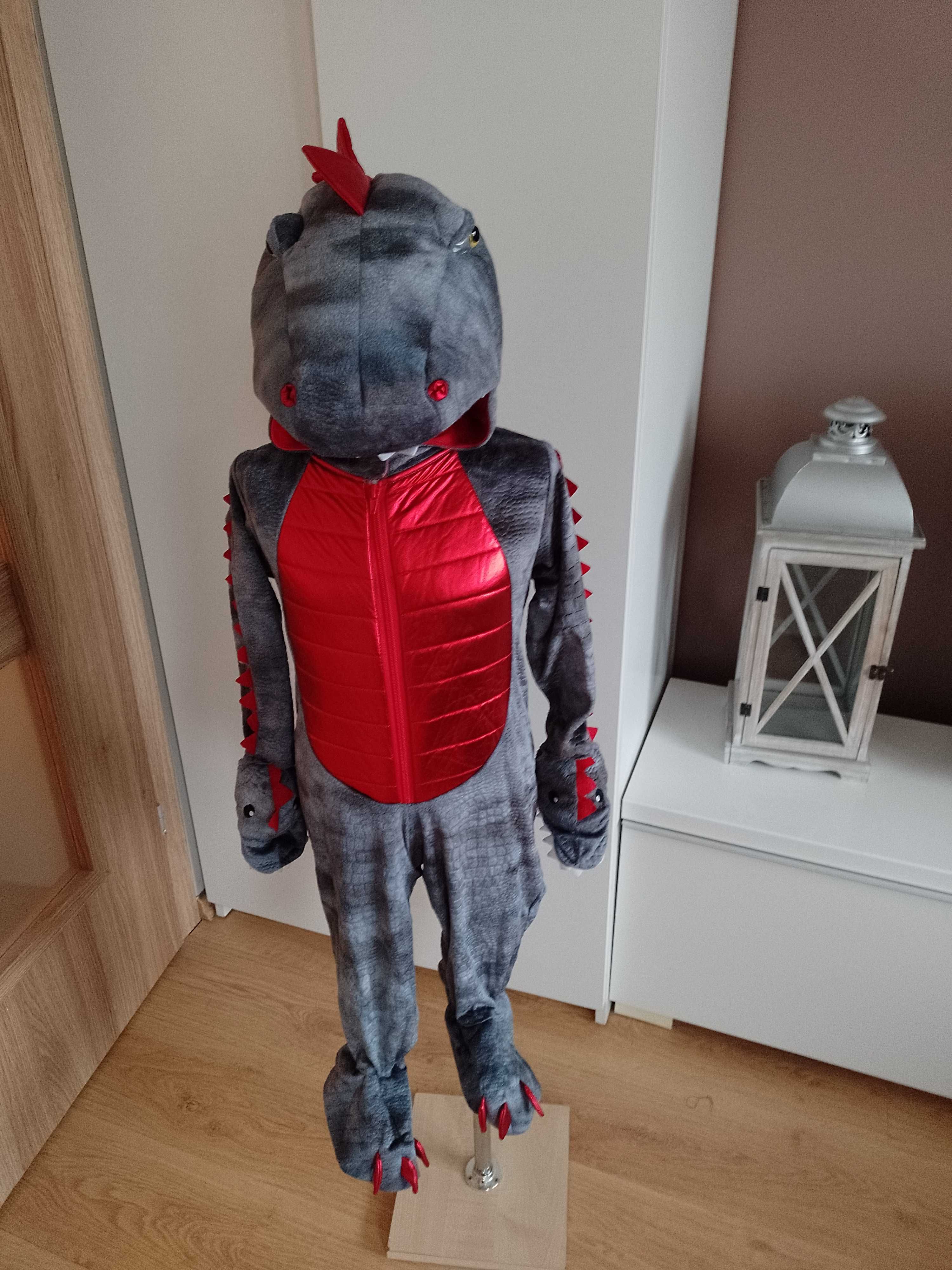 NOWY strój karnawałowy SMOKA DINOZAURA WAWELSKI kostium 92/98 (396)