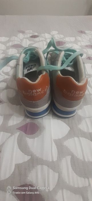 Ténis 36 NB cinza /azul