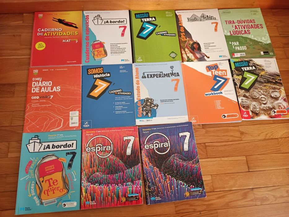 Manuais Escolares e cadernos de atividades 7ºano