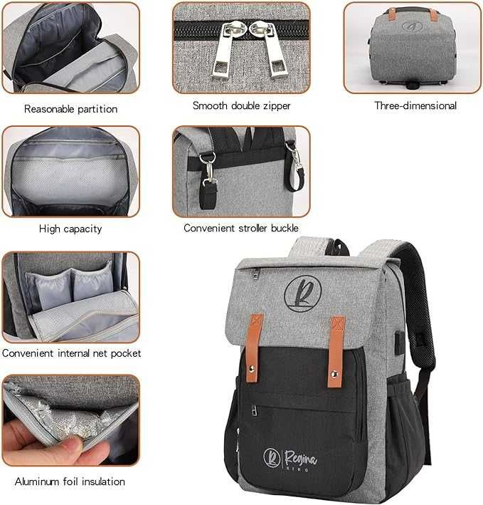 Nowy podróżny plecak / torba / kabinówka / USB / do wózka !114!