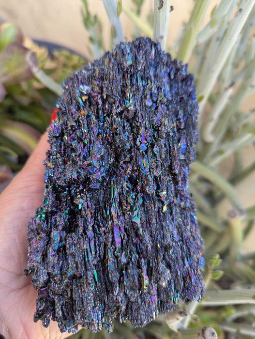 Carborundum - Cristal de Carboneto de Silício Arco-íris - 928g