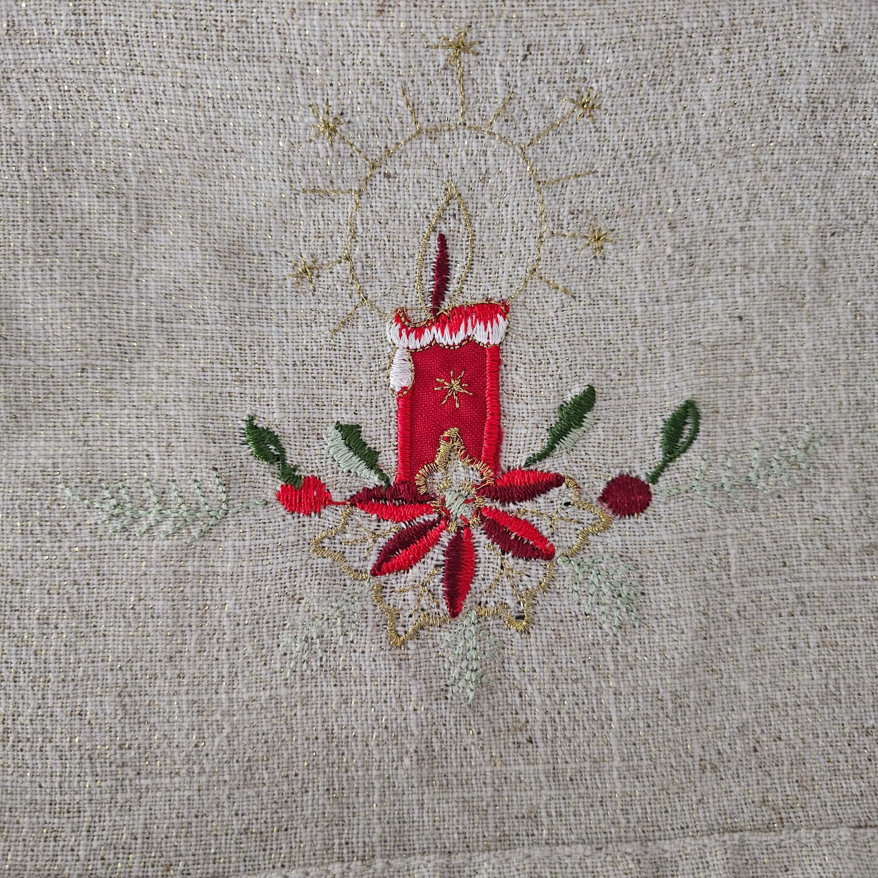 Toalha de Centro de Mesa de Natal