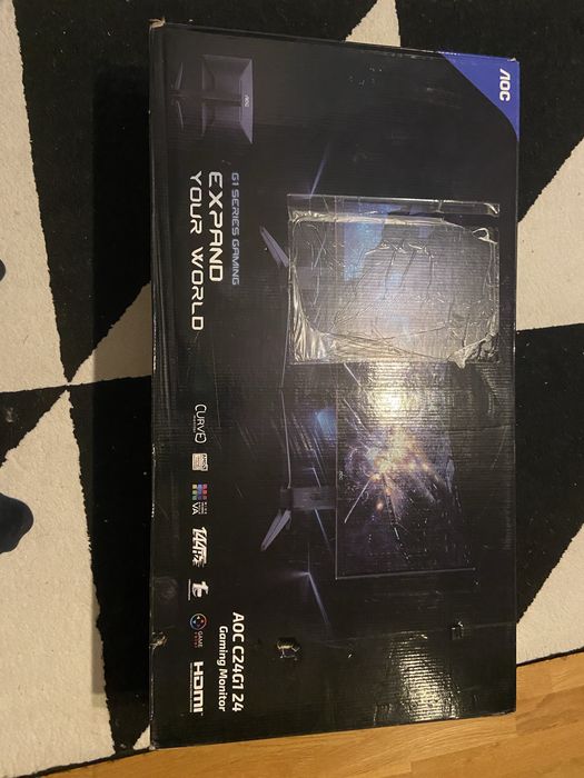 Monitor Aoc c24g1 144hz 24 cale zakrzywiony
