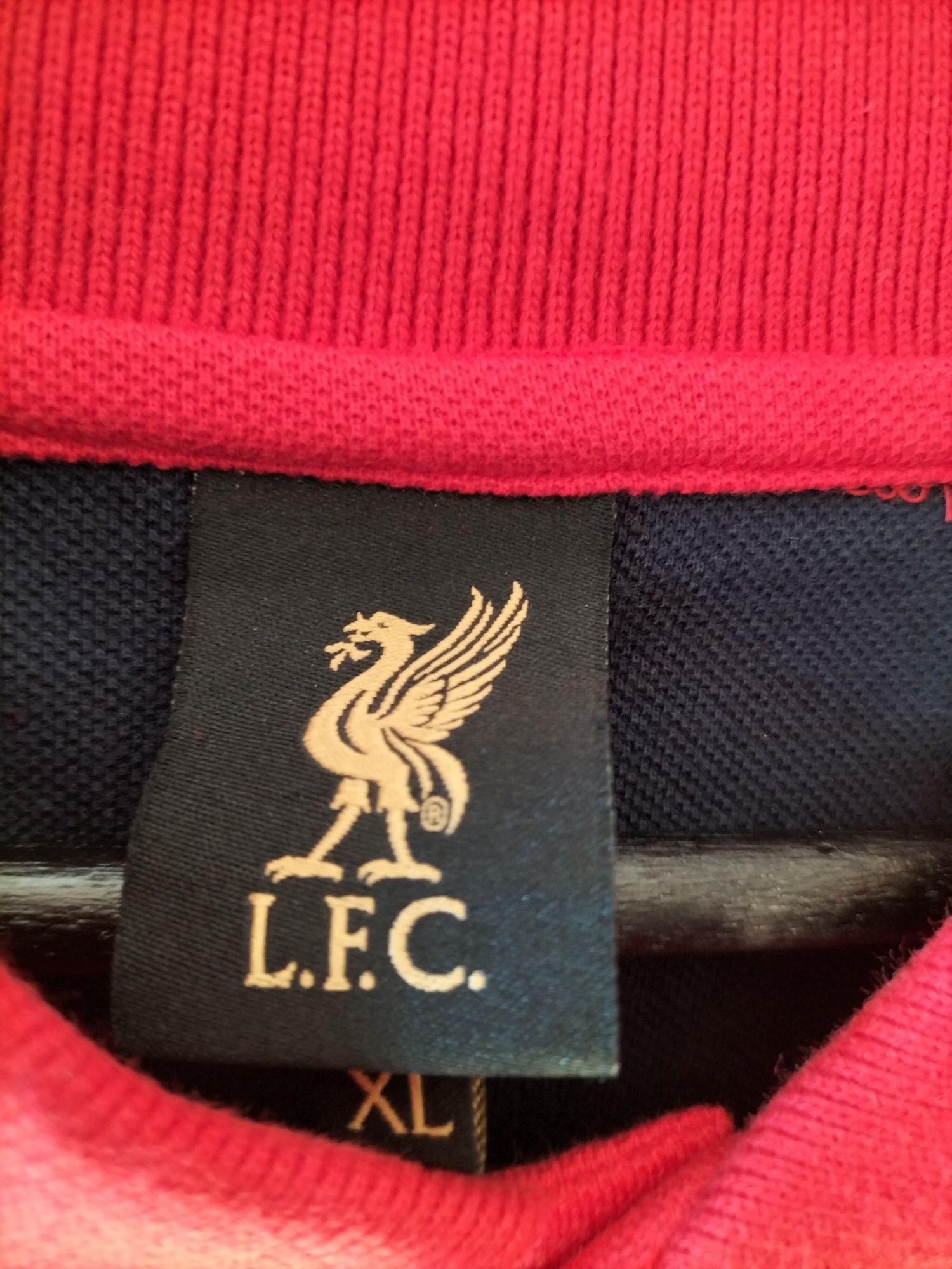 L.F.C. czerwona koszulka polo z długim rękawem