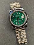 Seiko mod piękna zielona tarcza ze słonecznym reflexem