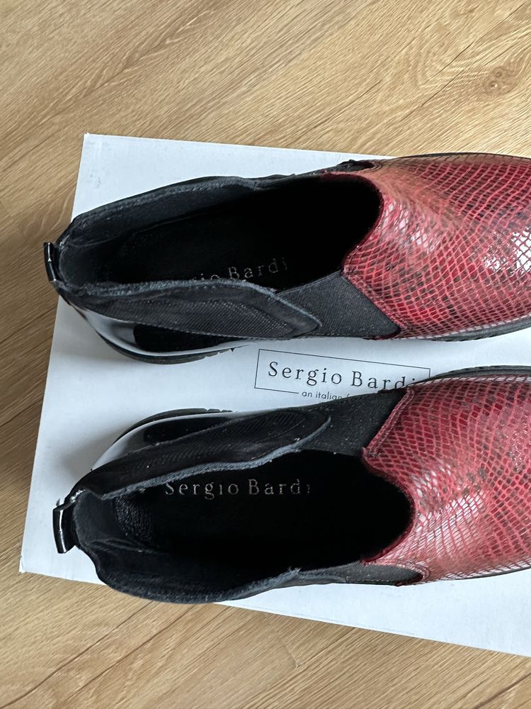 Sergio Bardi Botki 25cm 40 1-2 razy założone damskie kupione Modivo