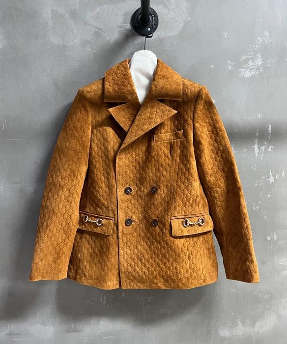 Marynarka skóra naturalna Gucci