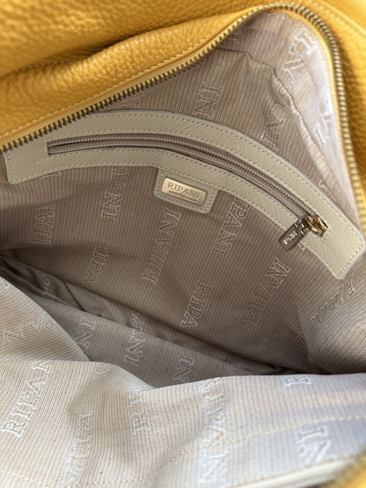 Skórzana torebka włoskiej marki premium RIPANI, shopperka