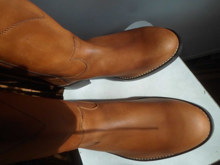 Ботинки/сапоги байкерские кожа