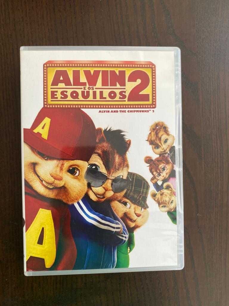 DVDs para crianças "Alvin e os esquilos 1/2/3/4"