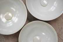 OUTLET & HANDMADE Umywalka ceramiczna nablatowa - 40 cm Crystal Pearl