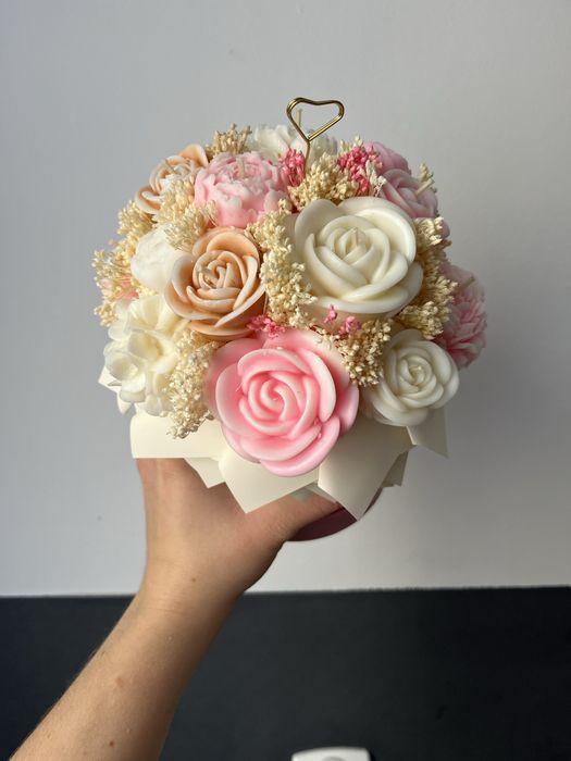 Flower Box ze swiec Sojowych