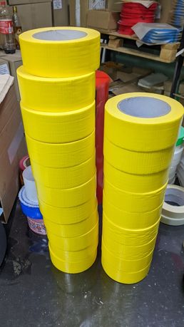 Скотч армований жовтий duct tape , TPL, водостійкий 48мм/50м,