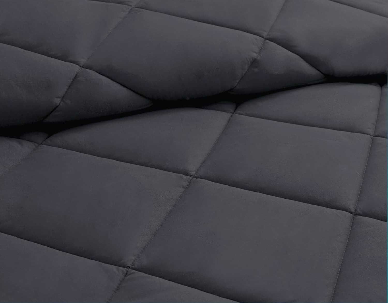 Kołdra całoroczna 240x260 cm szara mikrofibra 300g/m² WAVVE