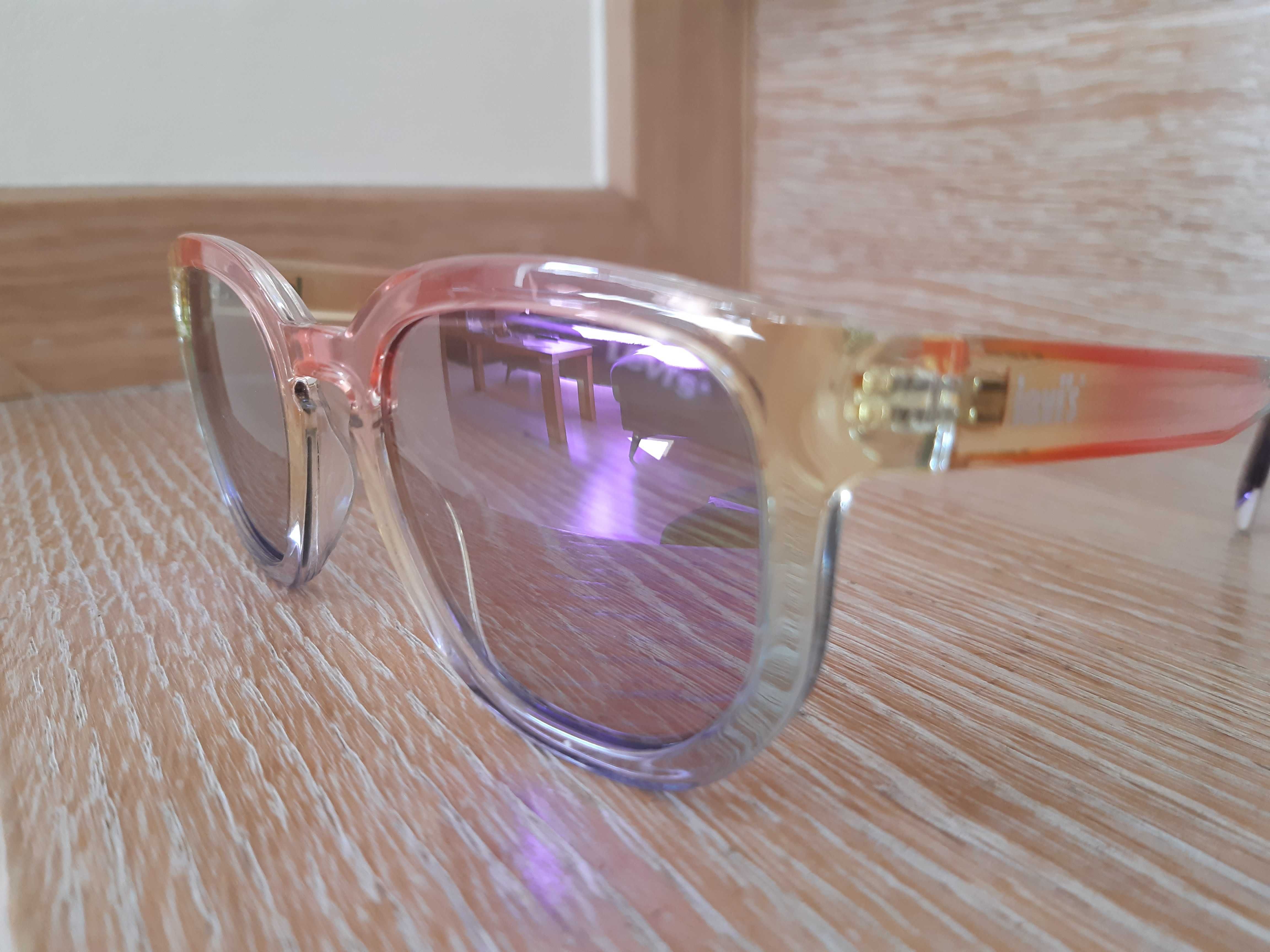 nowe Levis okulary przeciwsłoneczne Rainbow + pokrowiec gratis