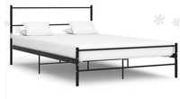 Estrutura cama casal em metal preto