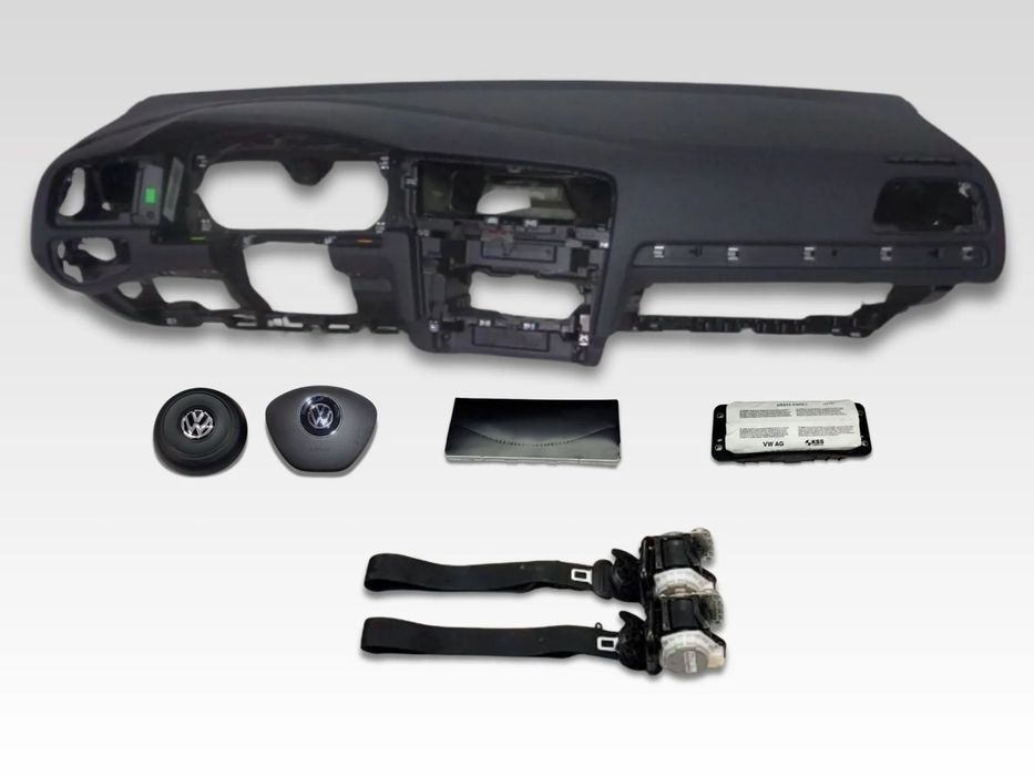 VW GOLF VII 7 LIFT DESKA KONSOLA PODUSZKI AIRBAG PASY