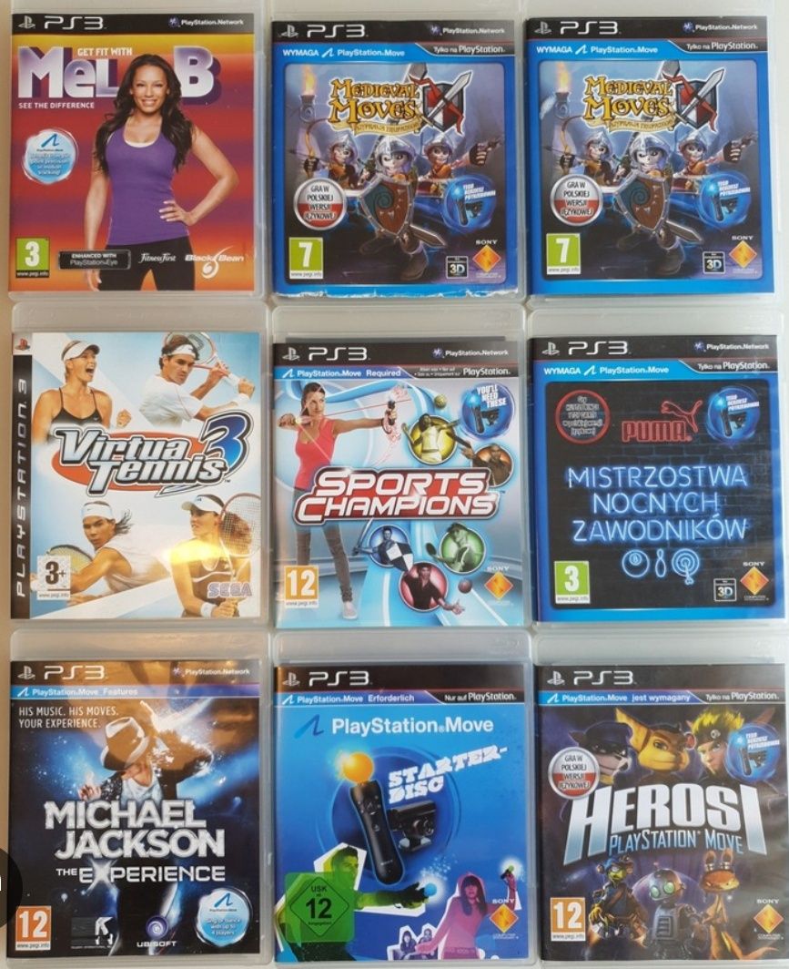 Gry PS3 Move Sports Champions Just Dance Eyepet Shoot TinTina Overkill