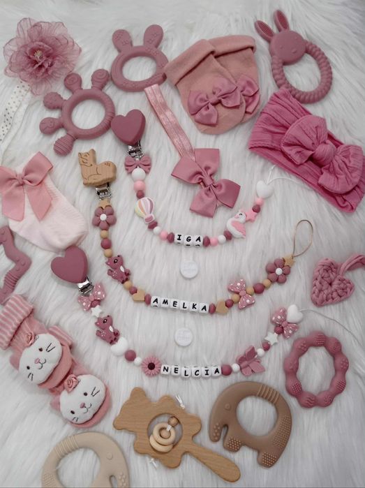 Zawieszka do smoczka prezent dla niemowlaka babyshower narodziny