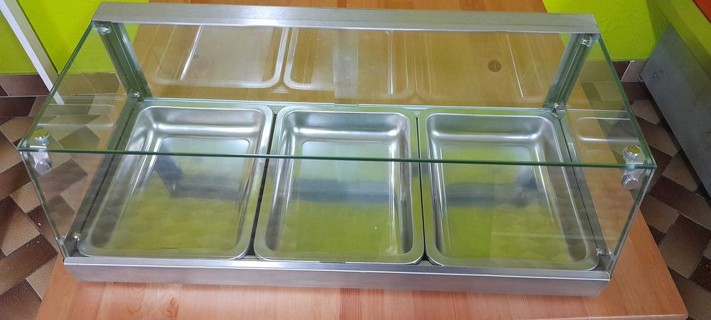 Vitrine de vidro para bolos ou petiscos