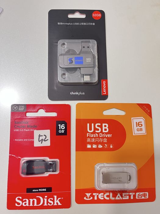 Флешка USB 2.0-3,2; 16-32 Gb