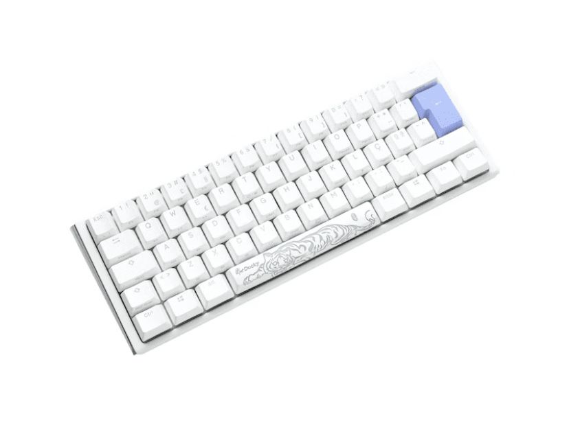 Teclado Ducky ONE 3 Classic Mini 60% Pure White, MX-Red, PT