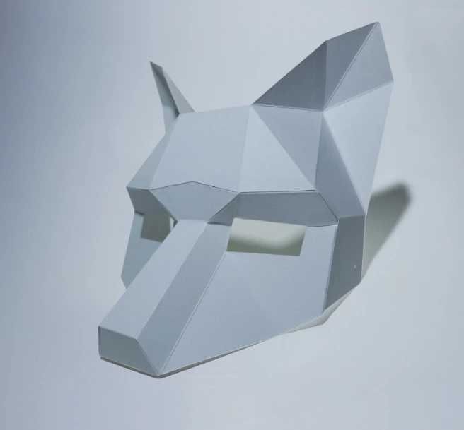 Маска из бумаги паперкрафт, оригами ,бумажный конструктор 3D, набор