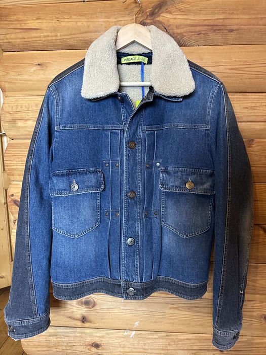 Versace Jeans шерпа джинсовка оригінал