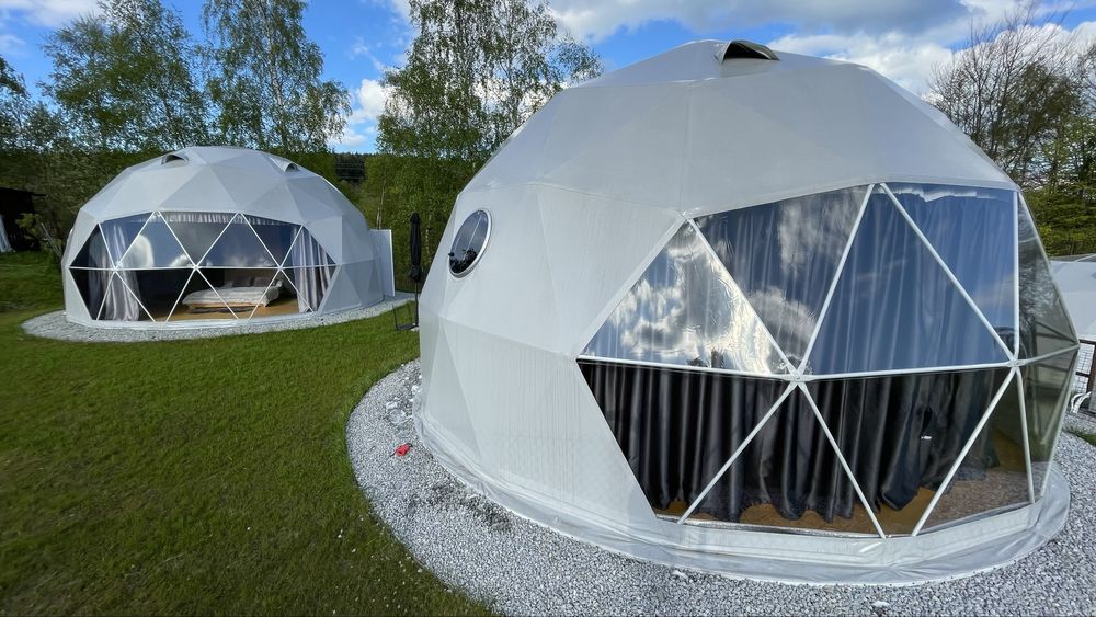 Namiot glampingowy, glamping, namiot sferyczny, 7 m. Wersja kanadyjska
