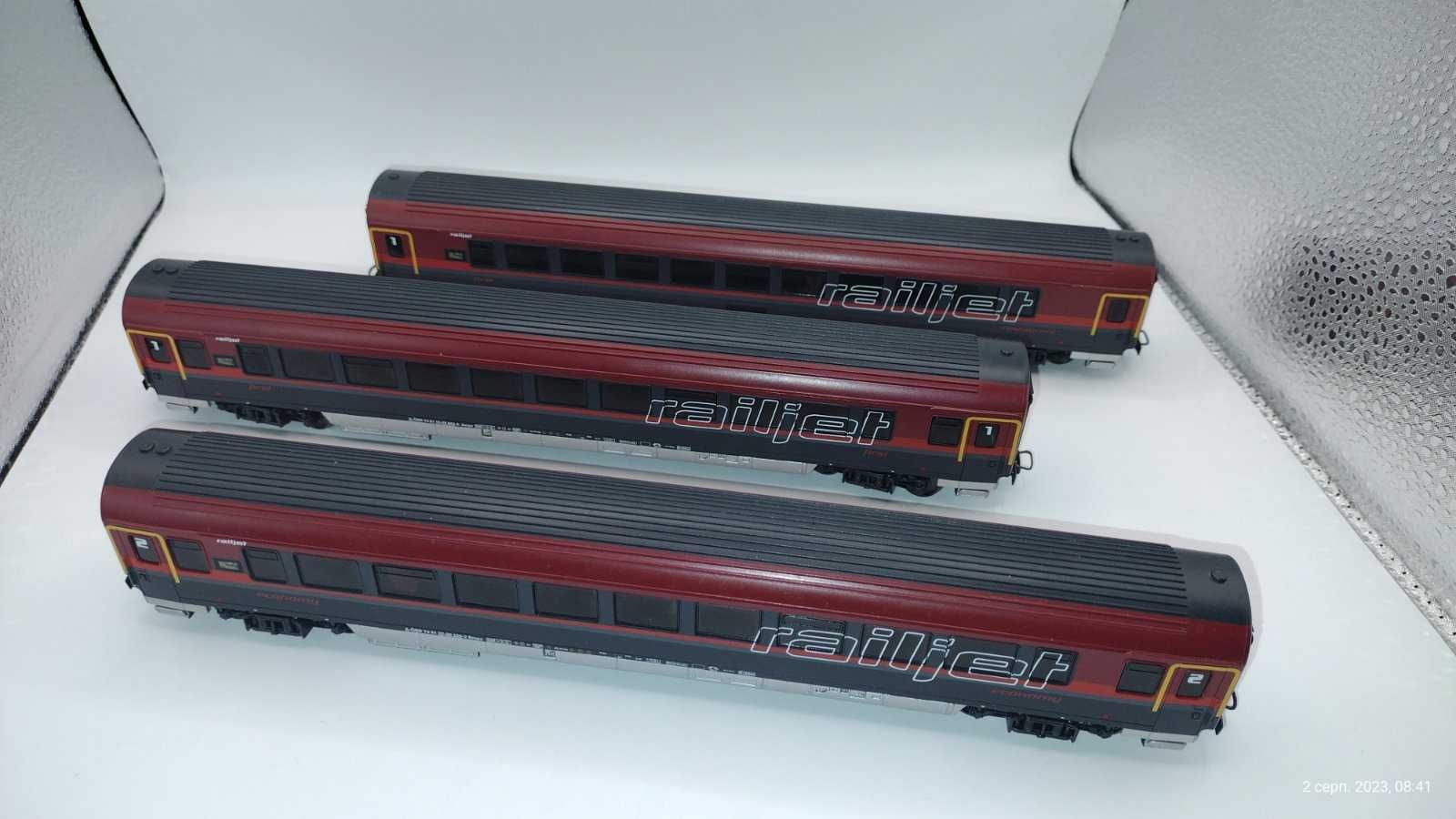 Пассажирские вагоны PIKO RailJet, масштаб H0 (1:87)