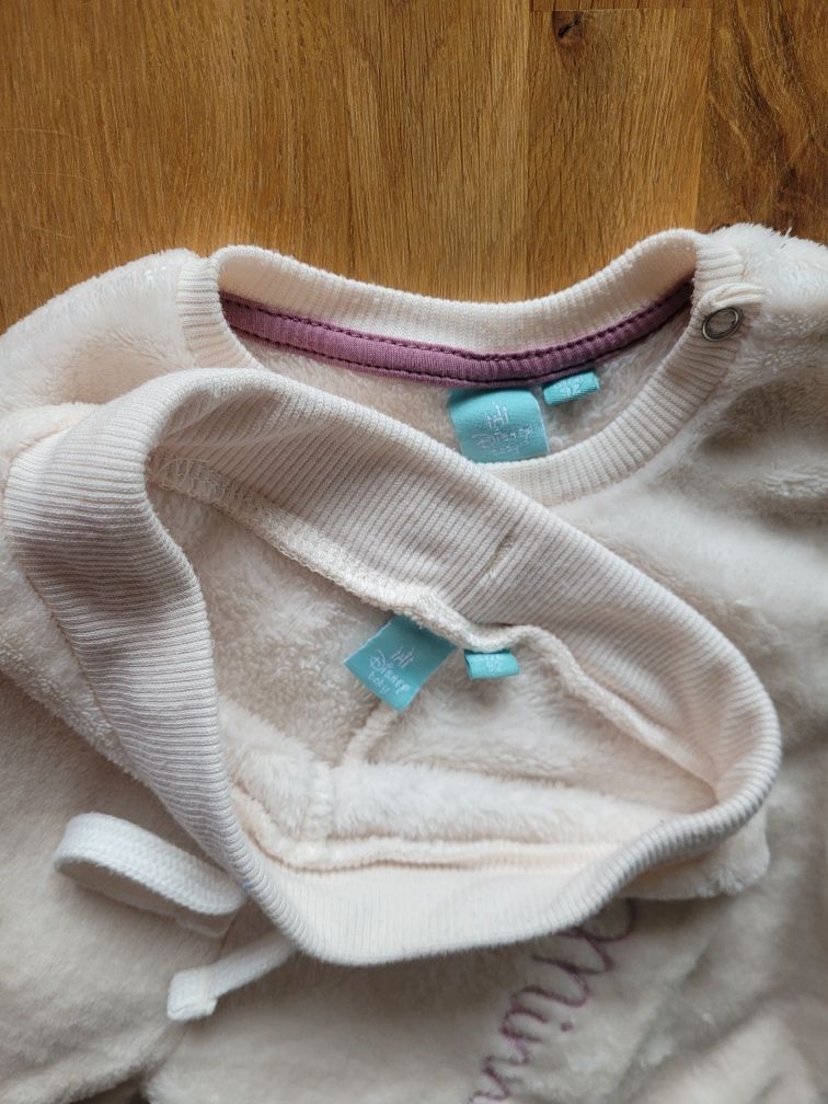 Zestaw komplet 2w1 dres bluza z długim rękawem spodnie rozmiar 86/92