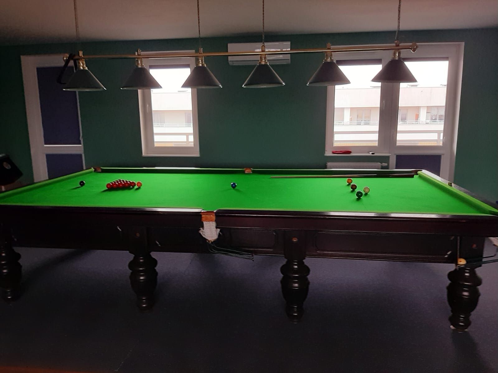 Angielski stół snookerowy GABRIELS 12 stóp,z całym osprzętem